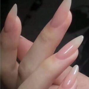 2 Sets Of 24pcs Natural Press On Nails